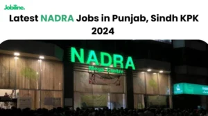 Job advertisement for NADRA, showcasing career opportunities with the National Database and Registration Authority